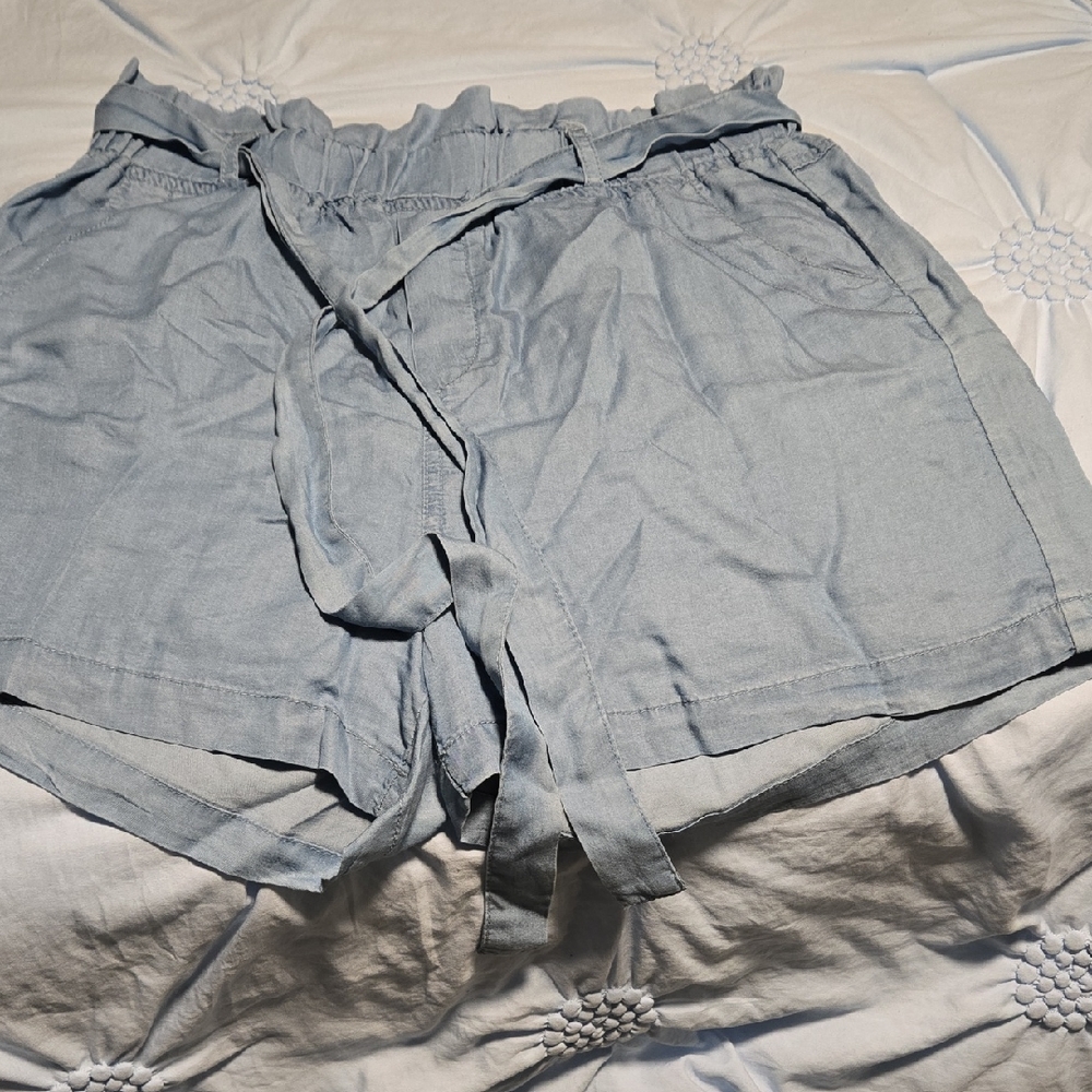 Thread & Supply High Waist Light Blue Shorts